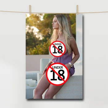 Blondínka Sexy Krása Plagáty bez rámu Plátno Tlačiť Maľovanie na Stenu Umenie pre Spálne Domova