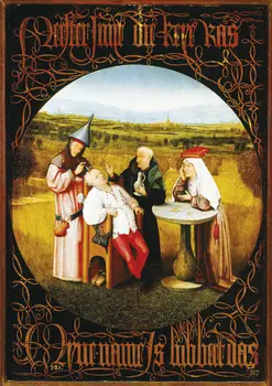Hieronymus Bosch - liečenie Hlúposť - VEĽKÉ Tlač Umelecké Plátno Plagát Na Obývacia Izba Dekor Domov Stenu Obrázok