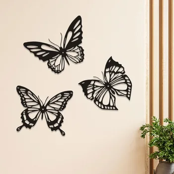 Kovový Motýľ Tvar Steny Výzdoba Duté Z Iron Butterfly Umenie Ozdoby Zvierat Stene Visí Spálne, Obývacia Izba Domáce Dekorácie