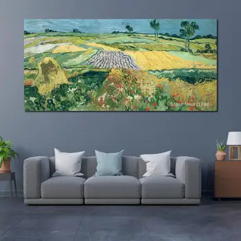 Moderné Umenie Wheatfields Vincent Van Gogh Obrazy pre Obývacia Izba Ručne Maľované Vysokej Kvality