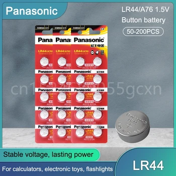 Panasonic Alkalické Batérie LR44 A76 AG13 LR1154 SR1154 SR44 GP76 1,5 V Pre Hodinky, Hodiny, Kalkulačka Elektrické Hračky gombíkovú