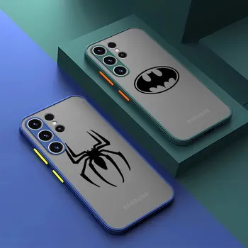 Super Batman Logo Telefón puzdro pre Samsung Galaxy Note 10 Plus 8 9 S22 S9 Plus S23 5G S8 Poznámka 20 Ultra Soft Shell Capa Kryt