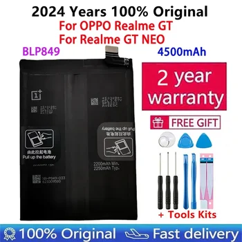 100% Pôvodnej New Vysoká Kvalita BLP849 4500mAh Batérie Pre OPPO Realme GT / Realme GT NEO Mobilného Telefónu, Batérie Bateria