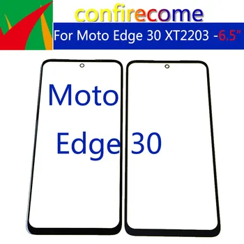 10Pcs\Veľa Pre Motorola Okraji 30 XT2203 Edge30 LCD Predné Dotykové Obrazovky Sklo, Vonkajší Objektív S OCA Náhradné
