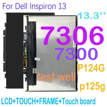 13.3 palcový LCD Náhradná Pre Dell Inspiron 13 7300 7306 P124G P124G001 P125G P125G001 LCD Displej Dotykovej Obrazovky Montáž Rámu