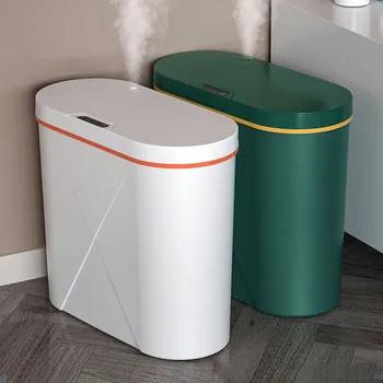 15 L Aromaterapia Inteligentný Senzor Koša na Odpadky Bin Elektronické Koša Úzke Wc Odpadkov Wastebasket na Domácej Kuchyne, Kúpeľ