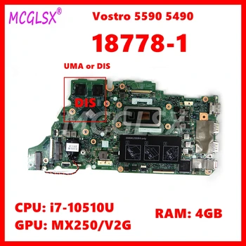 18778-1 Doske Pre DELL Inspiron 5498 5590 Vostro 5590 5490 Notebook Doska S i3 i5, i7-10. Gen CPU UMA/PM GPU 4G RAM