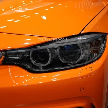 2 ks Auto Ochranný Kryt Svetlometu Film Predné Svetlo TPU Anti-scratch Svetlomet Odtieň Pre BMW 4 Série F32 F33 F36 2013-2020