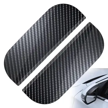 2 KS Auto Spätné Zrkadlo Dažďový Obočie Clonu Univerzálna Carbon Fiber Daždi Kryt Bočné Zrkadlo Snow Sun Protection Stráže Príslušenstvo