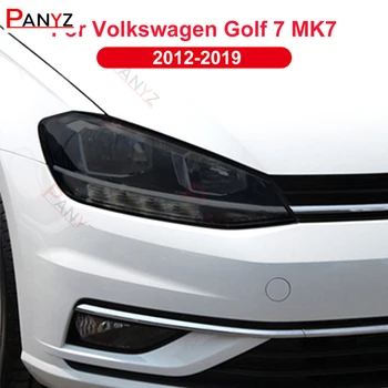 2 Ks Auto Svetlometu Odtieň Black Ochranný Film Transparentné TPU Nálepka Pre Volkswagen VW Golf 7 MK7 2012-2019