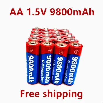 2023 Nový 2~20pcs/veľa Značky AA nabíjateľné batérie 9800mah 1,5 V Nové Alkalické Nabíjateľná batery pre led svetlo hračka mp3