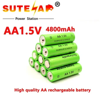 20pcs 1,5 V AA batérie 4800mAh Nabíjateľné batérie NI-MH 1,5 V AA batéria pre Hodiny myší, počítačov, hračiek, takže na+doprava zadarmo