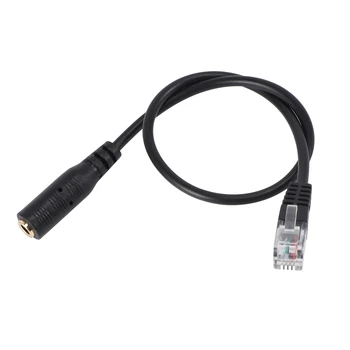 3,5 mm Konektor Jack na RJ9 pre iPhone Headset pre Cisco Office Telefón Kábel Adaptéra