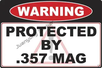357 Magnum Zbraň Upozornenie Odtlačkový Nálepky domáci Alarm Ochrany Self Defense 2 Pack Auto Dekorácií pre Nárazníka Karosériou Príslušenstvo