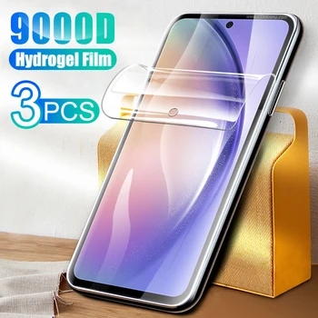 3ks Pre Samsung Galaxy A55 5G Vysokým rozlíšením mäkké film samsung Xcover A35 A25 hydrogel film A15 4G Plný lepidlo ochranný Film