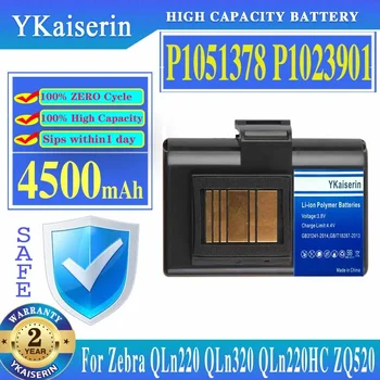 4500mAh YKaiserin výkonnú Batériu P1051378 P1023901 Pre Zebra QLn220 QLn320 QLn220HC ZQ520 Náhradné Batérie