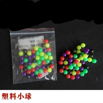 50pcs plastové guľôčkové Zahŕňa päť farieb 8mm Zš matematika experiment vybavenie, vybavenie na vyučovanie