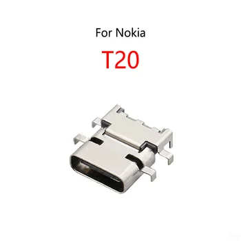 50PCS/Veľa Pre Nokia T20 Typ-C, USB Dock Poplatok Zásuvky Port Konektor Nabíjania Jack Konektor