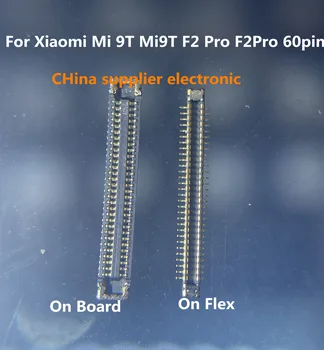 60pin USB Nabíjací Dok Hlavné Flex FPC Konektor Pre Xiao Mi 9T Mi9T F2 Pro F2Pro Konektor Nabíjačky Port Na Palube základnej Dosky