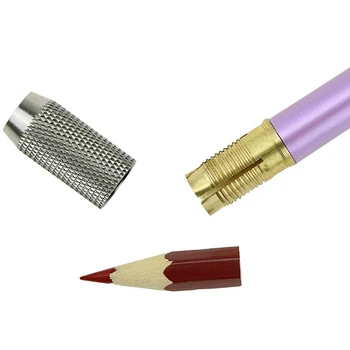 6PCS Farbe Kovu Rod Single-Koniec Ceruzky Extender Ceruzka Extender Pero Nádoby Pero Rozšírenie peračník