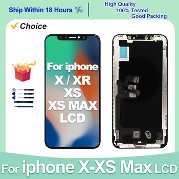 AAAA+ OLED Pre iPhone X XS LCD Displej Č Mŕtvy Pixel na Obrazovke Digitalizátorom. Náhradné Diely Incell Displej Pre iPhone XR XS MAX LCD