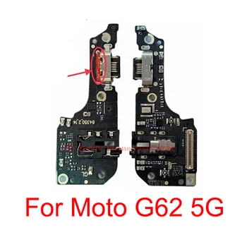 AAAAA Kvalitné Nabíjací Port Flex Kábel Pre Motorola Moto G62 5G Nabíjačku USB Nabíjanie Rada Port Pre Motorola G62 5G Opravy Dielov