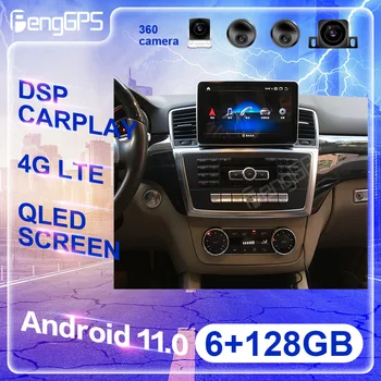 Android 12 Na Mercedes Benz GL ML 2012-2015 GPS DSP Navi Carplay Automobilový Multimediálne Stereo Hlava Jednotka HD Displej, 8 Jadro
