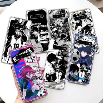 Anime Blue Lock Coque Telefón puzdro Pre Samsung Galaxy S22 S23 S21 S20 Ultra FE S10 Plus S10E S9 S8 + S7 Okraji Lite Mäkké Pokrytie