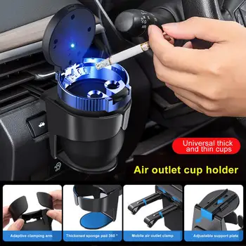 Auto klimatizácia zásuvky pitnej pohára nápoj držiteľ vozidla popolník multi-funkčné pevný závesný držiak dodávky