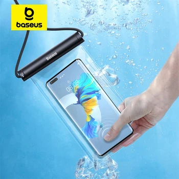 Baseus IPX8 Vodotesné Telefón Taška puzdro Pre IPhone 13 12 Samsung Xiao Univerzálny Plávanie pod vodou, Potápanie Telefón Puzdro Taška Prípade