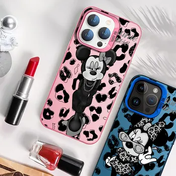 Disney Mickey Minnie v Pohode Jasné Pôvodné Telefónne puzdro pre iPhone 12 Pro X XR 14 Plus 15 Pro Max XS Max 11 13 Luxusné Mäkké Pokrytie