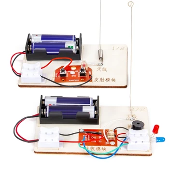 DIY Bezdrôtový Vysielač Experiment Súprav Drevených Fyziky Model Montáž Súpravy, Najvyššej Kvality