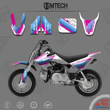 DSMTECH kompletnú sadu najnovšie nálepky odtlačkový auta motocykel grafiku pozadia Pre Honda 2000-2012 2013-2021 CRF50 00-21 001