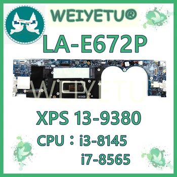 ED030 LA-E672P PROCESORU: I3-8145U/I7-8565U RAM:4 G/8G/16G Doske Pre Dell XPS 13 9380 Notebook Doske 100% Testované Pracovných Používané