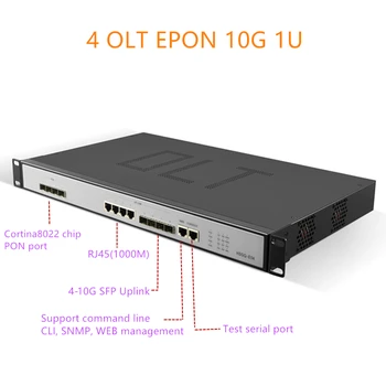 EPON OLT 1,25 G uplink 10G 4port E04 1U EPON OLT 4 Port Pre Triple-Play olt epon 4 pon 1,25 G SFP port PX20+ PX20++ PX20+++