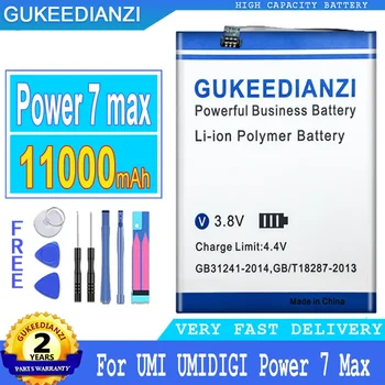 GUKEEDIANZI Batérie 7 Max pre UMI UMIDIGI Power7 Max, Veľké Batérie, 11000mAh