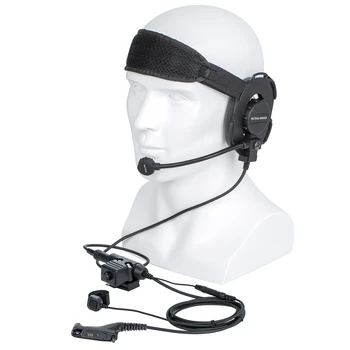 HD03 Taktické Bowman Elite II walkie talkie Rádio Headset s Prstom Mikrofón a U94 PTT pre Motorola XiR P8268 8260