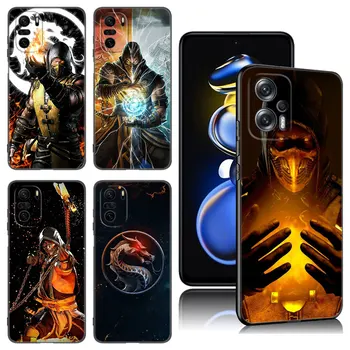 Hra Mortal Kombat Telefón puzdro Pre Xiao POCO X3 X4 NFC F5 M2 M3 M4 M6 X5 Pro F3 F4 GT 5G C31 C55 M5S Čierne Silikónové Krytie