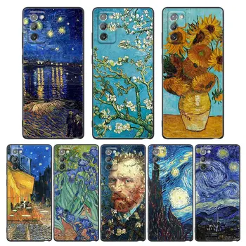 Hviezdne Nebo Van Gogh Maľovanie Kryt Pre Samsung M52 5G puzdro Pre Galaxy M52 M23 M22 M32 M33 M31 M62 F62 F41 F52 F42 F22 Mäkké Funda