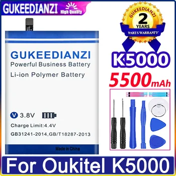 K 5000 5500mAh Batérie Pre Oukitel K5000 Mobilného Telefónu, Batérie + Bezplatné Nástroje