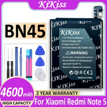 KiKiss Batérie BN45 4600mAh Pre Xiao Redmi Poznámka 5/Xiao Mi Redmi Note5 Bateria + Sledovacie Číslo