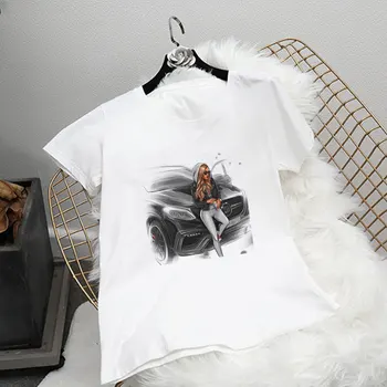 Letné Tlač kórejský Dizajn Batoľa Tričko Hip Hop Dievča Chlapci Dievčatá T-shirt Fashion Street Kryt Harajuku Estetika T-shirts Deti