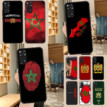 Maroc Maroko Vlajka Prípade Pre Xiao Redmi Poznámka 11 10 9 8 12 Pro 10S 11S 12S Kryt Pre Redmi 9 10 10A 9C, 10C, 12C