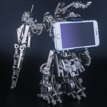Mecha Model Auta Kovové 3D Puzzle robot Mechanické Mobilný Telefón Držiak Hračka DIY Montáž Hračky pre Mladistvých Dospelých Kolekcie Darček