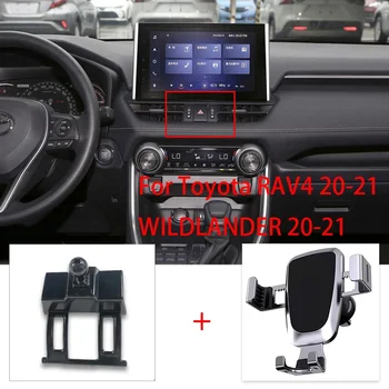 Mobilný Telefón Držiak Pre Toyota RAV4 WILDLANDER 2020-2021 Vent Mount Držiak GPS Telefón Držiteľ Klip Stáť v Auto Príslušenstvo