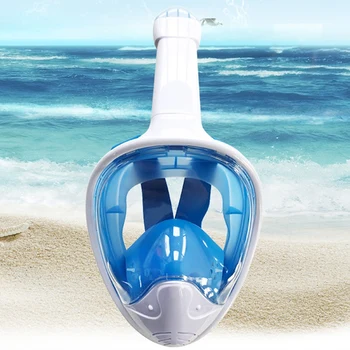 Modrá Potápačská Maska Pre Dospelých Šnorchlování, Plávanie, Potápanie Maska Široký Pohľad Anti-Fog Anti-Leak