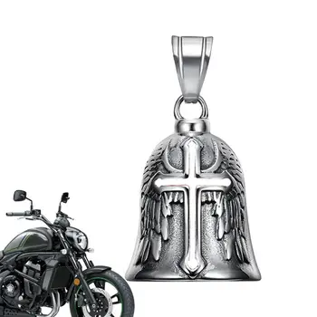 Motocykel Dekorácie Retro Punk Štýl Metal Cross Šťastie Bell Anjel Krídla Rytier Bell Prívesok Motocykel Koni Príslušenstvo