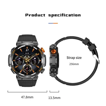 Multifunkčné športové outdoorové smart hodinky kompas Bluetooth hovor kompas smart hodinky