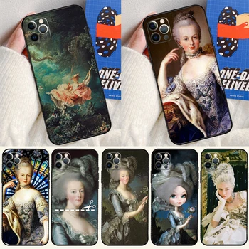 Márii Antoinette Kryt puzdro Pre iPhone 15 14 13 12 11 Pro Max XS XR X 12 13 Mini 7 8 15 Plus SE 2022 Fundas