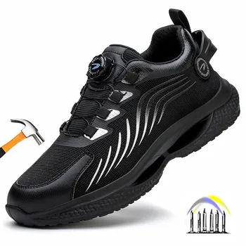 móda bezpečnostná obuv proti prepichnutiu práce obuv proti sklzu pracovná obuv ľahký pracovné topánky priedušná bezpečnosti tenisky pre prácu
